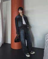 Bor Washed Western Denim Jacket