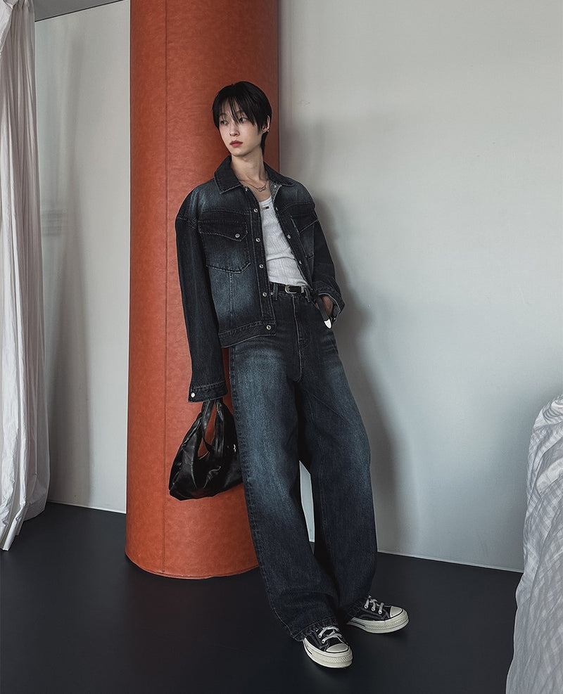 Bor Washed Western Denim Jacket