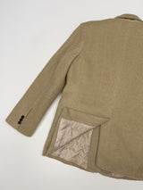 [Wool 50%/Quilted lining] ツイルウールシングルオーバーフィットジャケット