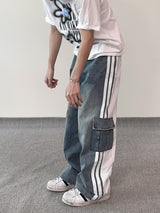 Our Mix Cargo Pants (Denim&Nylon)