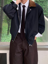 Corduroy Collar Work Jacket