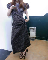 flattering puff dress