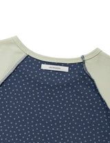 STAR CONTRAST RAGLAN T-SHIRT(NAVY)