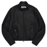 ヴィンテージウォッシングレザーボンバージャケット [BLACK]
