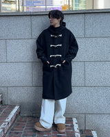 サンドウール ステディ ダッフルコート (Black)