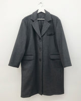 ウールブレンドエッセンシャルロングコート (2 Colors)