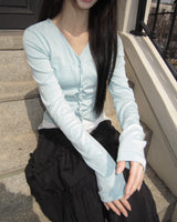 Duhi Twist Button Cardigan