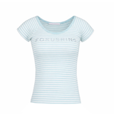 B.JEWEL LOGO TEE  [MINT STRIPE]