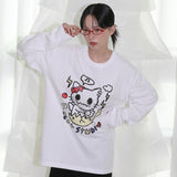 Confused Cat T-shirt - WHITE