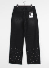 EYELET DENIM PANTS