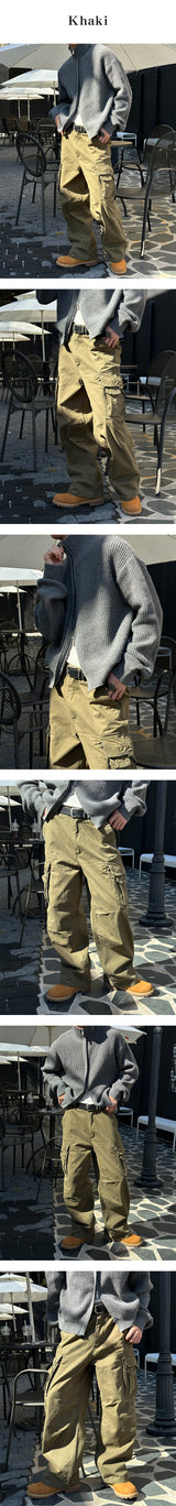 [Unisex] ダブルカーゴステッチパンツ(3color)