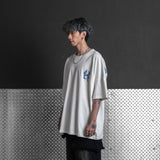 HIERARCHY STUDIOS Chroma - ホワイトヒステリアワイドオーバーサイズTシャツ