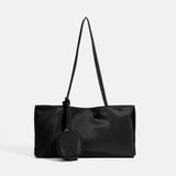 Water-Resistant Lightweight Nylon Baguette Tote Bag