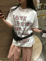 クレヨンキッシュレタリング半袖Tシャツ (2c)