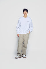 24FW UPSIDE DOWN LOGO NAPPING ZURRY SWEATSHIRTS MELANGE