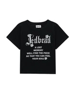 [MADE] ROSE LOGO CROPPED TEE BLACK 