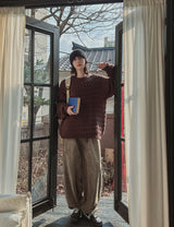 Dusty Corduroy Washed Balloon Pants