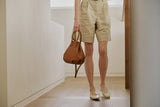 HANDLE BAG LIZZARD BROWN