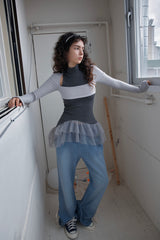 SOFT POSE TEE - LIGHT GREY