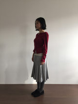 ロゼ バンディング カットアウト スカート (3color)