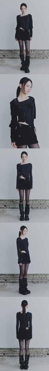 SHADOW HOODIE TOP charcoal