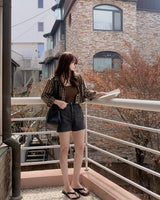 Barcle denim short pants