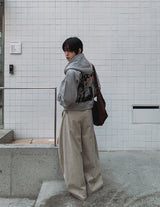 Arc Curved Wide Cotton Pants