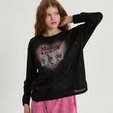 Maltese archive see-through knit