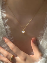 Loveholic necklace (silver)
