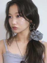 Little star scrunchie (Charcoal)