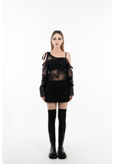 ニューヨークレザーオーバーソールチェルシーアンクルブーツ (Black)