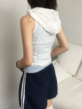 Sophie Drape Hoodie Sleeveless top (2c)