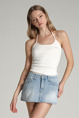 Every light denim skirt