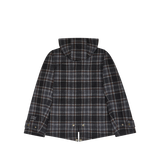 1/2リージョンモータースクラブフェイクファーチェックダッフルコート