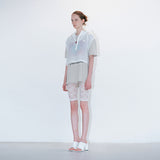 Drawstring hoodie white