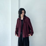 Classic Vintage Red & Black Plaid Shirt