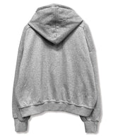 Gothic Cross Arch Lettering Hoodie_Gray