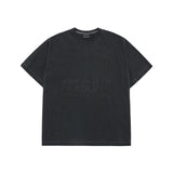24FW APPLIQUE LOGO PIGMENT SHORT SLEEVE T-SHIRT CHARCOAL