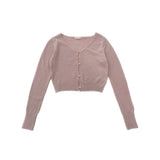Creamy V-neck cardigan