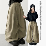 fodi waist banding pintuck wide pants