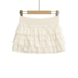 Frill lace banding mini skirt 231138038