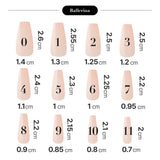 MUZMAK Reusable Glam Design Nail Tip Horoscope(Ballerina)