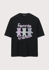 スリービーズオーバーフィットTシャツ (4 Colors)