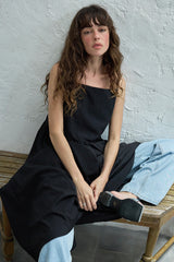 Summer tie dress_black