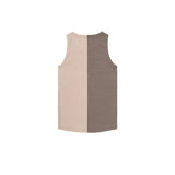 UNBALANCE SLEEVELESS TOP (COCOA)