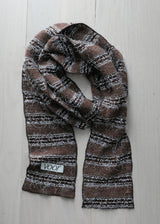 Sof Knit Long Muffler_Melange Brown