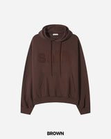 シフトパッチエンブロイダリーフーディー
