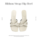 Liben Ribbon Strap Thong Heel Sandal
