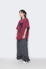 マタタプリントボックスショートスリーブTシャツ