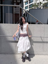  BALLOON CARGO STRING SKIRT
